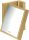 Axor Universal négyszögletes borotválkozó tükör, szálcsiszolt arany 42649250