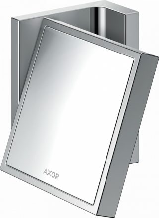 Axor Universal négyszögletes borotválkozó tükör polírozott fekete króm 42649330