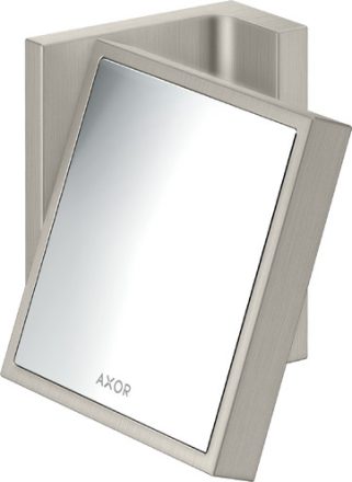 Axor Universal négyszögletes borotválkozó tükör, rozsdamentes acél hatású 42649800