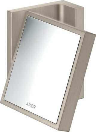 Axor Universal négyszögletes borotválkozó tükör, szálcsiszolt nikkel 42649820