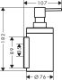 Axor Universal Circular folyékonyszappan-adagoló króm 42810000