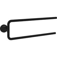   Axor Universal Circular dupla fogantyús törölközőtartó matt fekete 42822670