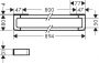 Axor Universal krómozott sín / törölközőtartó 800mm 42833000