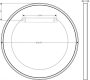 Axor Universal Circular Fali tükör 60 cm krómozott kerettel 42848000