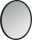Axor Universal Circular Fali tükör 60 cm matt fekete kerettel 42848670