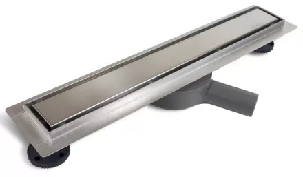 Balneo 360 inox lineáris padlóösszefolyó szifonnal 90 cm, rozsdamentes acél kivitelben.