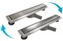 Balneo 360 inox lineáris padlóösszefolyó szifonnal 90 cm, rozsdamentes acél kivitelben.