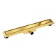 Balneo Duplex Next Mirror Gold lineáris padlólefolyó 70 cm csempézhető, arany A0101080102-2