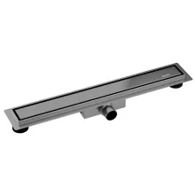 Balneo Duplex NEXT Inox kétoldalas lineáris lefolyó 70 cm csempézhető, gun metál A0101100102-2 – BAL-A01011001022
