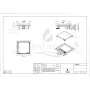 Balneo SQ-Drain NEXT Inox kétoldalas padlóösszefolyó szett 20x20 cm króm kivitelben