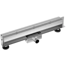 Balneo W-Drain Next kétoldalas lineáris fali zuhanyfolyóka, csempézhető kivitelben, króm színben, 70 cm hosszban