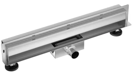 Balneo W-Drain Next kétoldalas lineáris fali zuhanyfolyóka, csempézhető kivitelben, króm színben, 70 cm hosszban