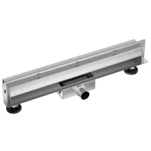 Balneo W-Drain Next kétoldalas lineáris fali zuhanyfolyóka, csempézhető kivitelben, króm színben, 80 cm hosszban