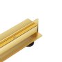 Balneo W-Drain Next kétoldalas lineáris fali zuhanyfolyóka 60 cm csempézhető, arany A0301030102-1 