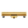Balneo W-Drain Next kétoldalas lineáris fali zuhanyfolyóka 60 cm csempézhető, arany A0301030102-1 