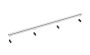 Balneo Slim & Low ProLine Inox lineáris padlólefolyó 70 cm, króm A0401010201-2