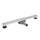 Balneo Slim & Low ProLine Inox lineáris padlólefolyó, króm kivitelben, 80 cm hosszban