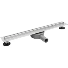 Balneo Slim & Low ProLine Inox lineáris padlólefolyó, króm kivitelben, 100 cm hosszban
