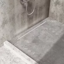 Balneo Slim & Low ProLine Inox lineáris padlólefolyó, króm kivitelben, 100 cm hosszban