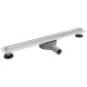 Balneo Slim & Low ProLine Inox lineáris padlólefolyó, króm kivitelben, 100 cm hosszban