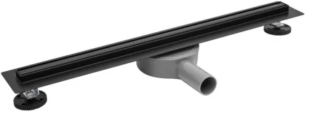 Balneo Slim & Low ProLine Black lineáris padlólefolyó, matt fekete kivitelben, 60 cm hosszban