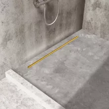 Balneo Slim & Low ProLine Gold lineáris padlólefolyó, arany kivitelben, 60 cm hosszban
