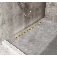 Balneo Slim & Low ProLine Gold lineáris padlólefolyó, arany kivitelben, 80 cm hosszban