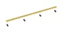 Balneo Slim & Low ProLine Gold lineáris padlólefolyó, arany kivitelben, 80 cm hosszban
