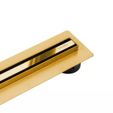 Balneo SLIM & LOW ProLine Mirror vékony padlólefolyó szett, tükör arany kivitelben, 60 cm hosszban