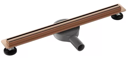 Balneo Slim & Low ProLine lineáris padlólefolyó 100 cm, réz kivitelben.