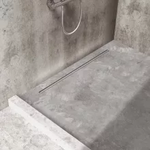 Balneo Slim & Low ProLine Inox lineáris padlólefolyó, grafit kivitelben, 80 cm hosszban