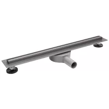 Balneo Slim & Low ProLine lineáris padlólefolyó 90 cm, gun metal kivitelben.