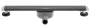 Balneo Slim & Low ProLine lineáris padlólefolyó 90 cm, gun metal kivitelben.