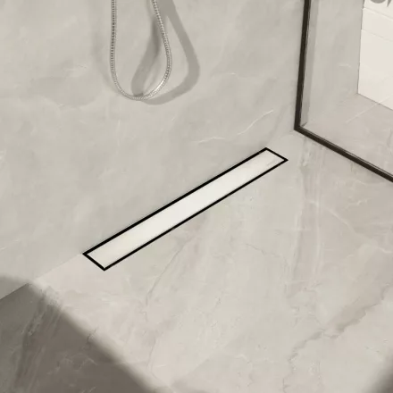 Balneo Wall&Floor kétoldalas Inox lineáris zuhanylefolyó 90 cm rozsdamentes acél kivitelben.