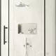 Balneo WALL-BOX One négyzet alakú süllyesztett polc 60x30x10 cm méretben, LED világítással, rozsdamentes acél kivitelben