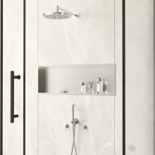 Balneo WALL-BOX One süllyesztett polc LED világítással 90x30x10 cm, rozsdamentes acél B0101010109-3 – BAL-B01010101093