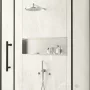 Balneo WALL-BOX One süllyesztett polc LED világítással 90x30x10 cm, rozsdamentes acél B0101010109-3 – BAL-B01010101093