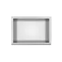 Balneo WALL-BOX ONE süllyesztett inox polc 30x20x10 cm méretben, peremmel, króm kivitelben