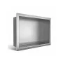 Balneo WALL-BOX ONE süllyesztett inox polc 30x20x10 cm méretben, peremmel, króm kivitelben