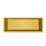 Balneo WALL-BOX ONE süllyesztett inox polc 60x20x10 cm méretben, peremmel, arany kivitelben