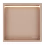 Balneo WALL-BOX One négyzet alakú süllyesztett polc LED világtással 30x30x10 cm, réz B0101040109-1 – BAL-B01010401091