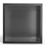 Balneo WALL-BOX ONE süllyesztett inox polc 30x30x7 cm méretben, peremmel, matt gun metál kivitelben