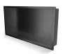 Balneo WALL-BOX ONE süllyesztett inox fali polc peremmel, 60x30x7 cm gun metal színben