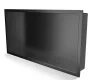 Balneo WALL-BOX ONE süllyesztett inox polc 60x30x10 cm méretben, peremmel, gun metal kivitelben