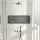 Balneo WALL-BOX ONE süllyesztett inox fali polc peremmel, 90x30x10 cm gun metal színben
