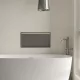 Balneo WALL-BOX One négyzet alakú süllyesztett polc 60x30x10 cm méretben, LED világítással, gun metal kivitelben