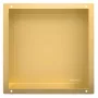 Balneo WALL-BOX keret nélküli süllyesztett fali polc 30x30x10 cm méretben, arany kivitelben