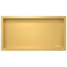Balneo WALL-BOX keret nélküli süllyesztett fali polc 60x30x10 cm méretben, arany kivitelben
