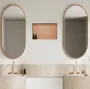 Balneo WALL-BOX keret nélküli süllyesztett fali polc 60x30x10 cm méretben, elegáns réz kivitelben