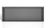 Balneo WALL-BOX keret nélküli süllyesztett fali polc 90x30x10 cm méretben, gun metal kivitelben